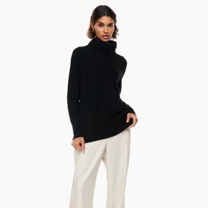 Aritzia Babaton Turtleneck Wool Sweater in Black - XXS